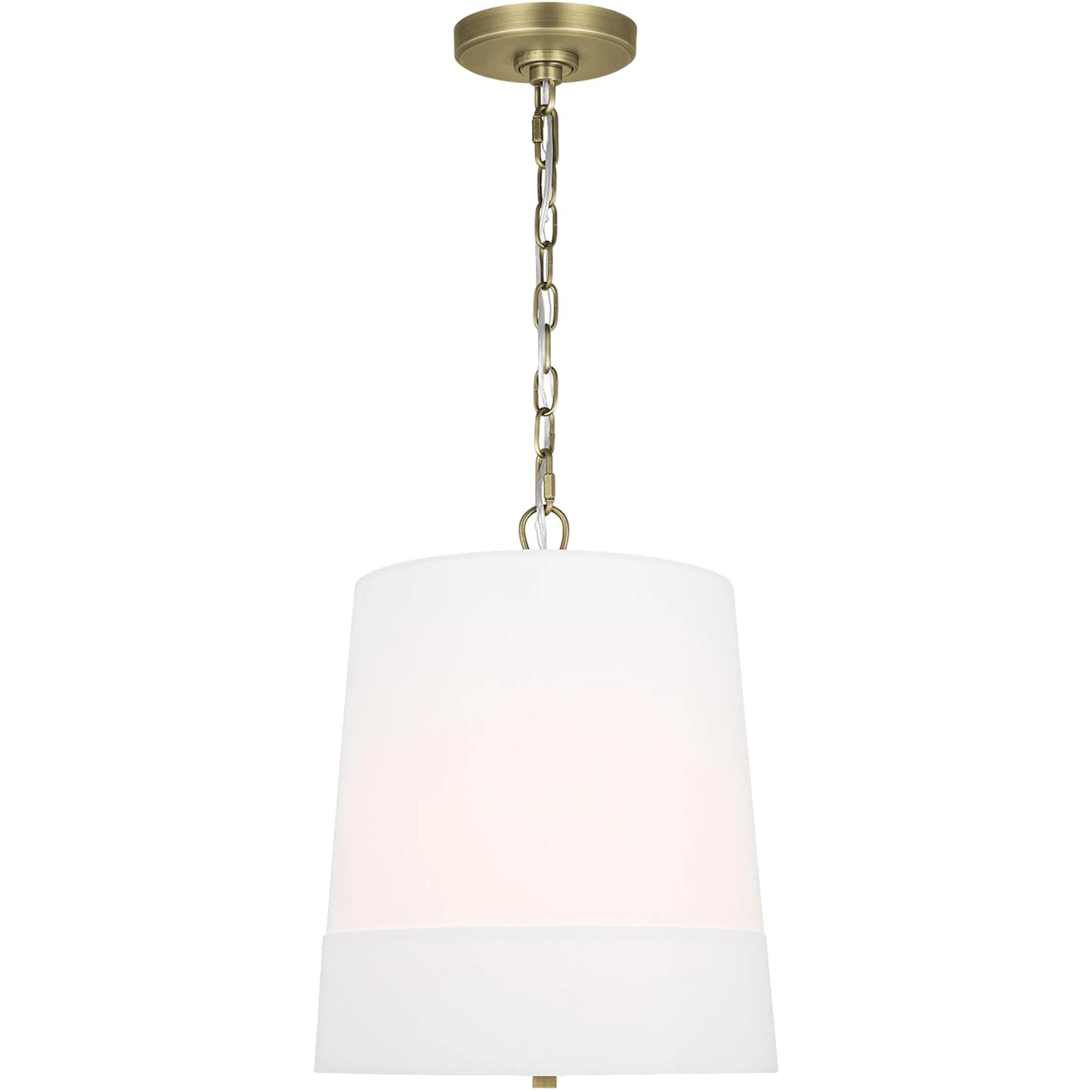 001 SI-2235247 | Primary Silo | Ivie Medium Pendant by Visual Comfort & Co. in time worn brass. Made from steel in a unique style.