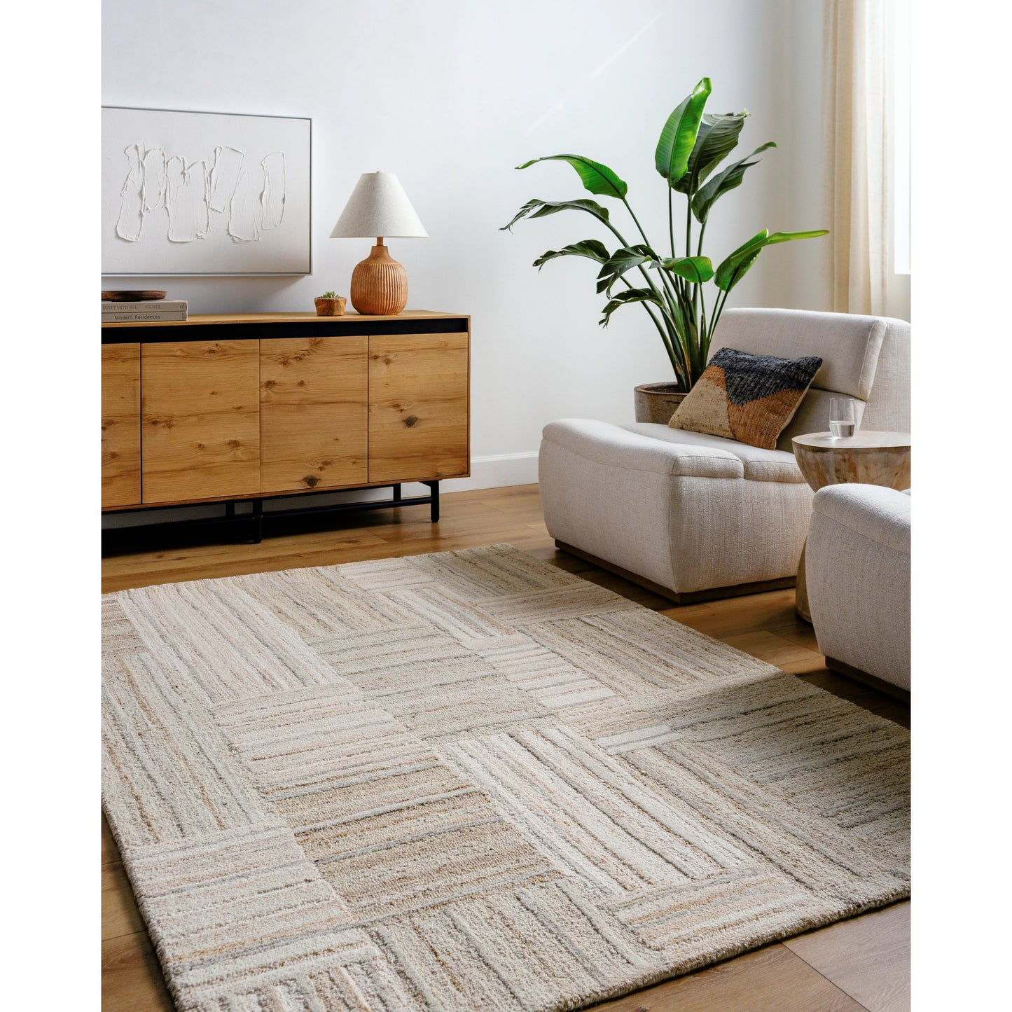 007 SI-2164994,SI-2164995,SI-2164996,SI-2164997 | Lifestyle | La Puna Rug - 532856 by Livabliss in ash, light silver, pearl, khaki. Made from wool in a unique style.