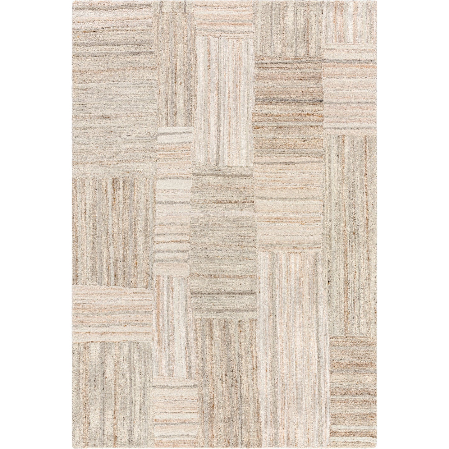 001 SI-2164994,SI-2164995,SI-2164996,SI-2164997 | Primary Silo | La Puna Rug - 532856 by Livabliss in ash, light silver, pearl, khaki. Made from wool in a unique style.