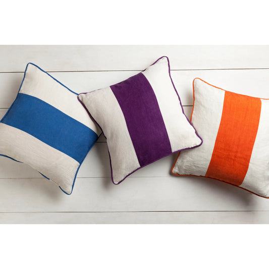 Linen Stripe Pillow - 13401 by Surya. Made from 100% linen in a modern style.