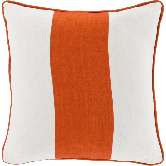 Linen Stripe Pillow - 13401 by Surya. Made from 100% linen in a modern style.