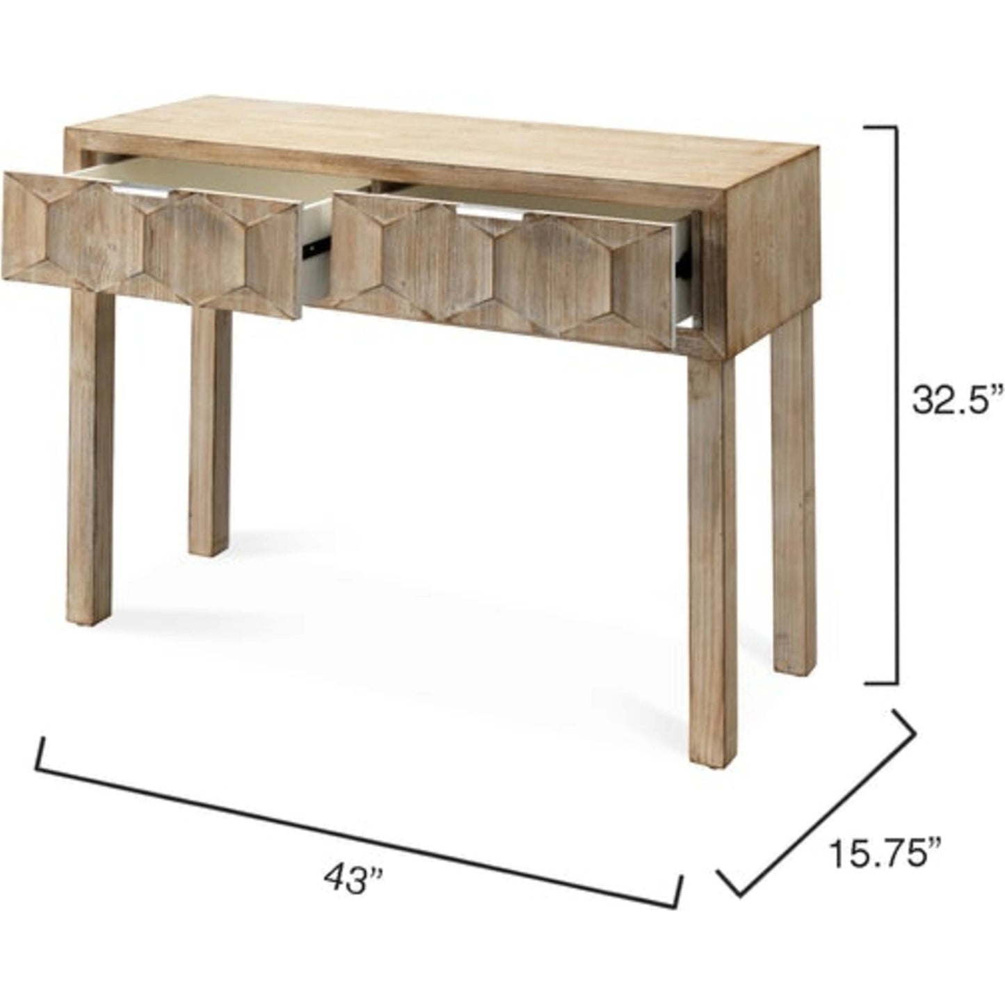 002 SR-912962 | Additional Silo | Juniper Two Drawer Console by The Livingston Collection in gray washed wood. Made from wood in a coastal style.