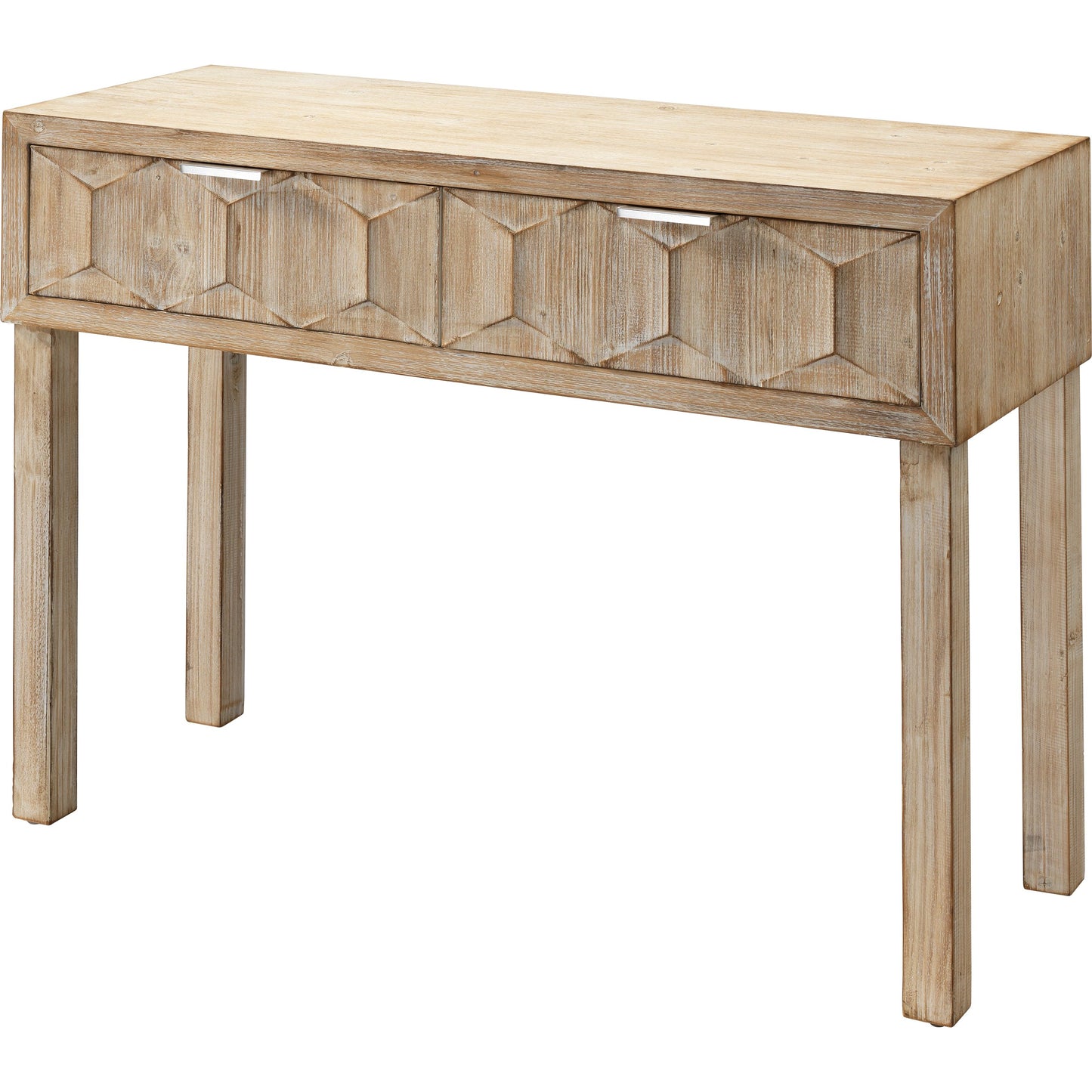 001 SR-912962 | Additional Silo | Juniper Two Drawer Console by The Livingston Collection in gray washed wood. Made from wood in a coastal style.