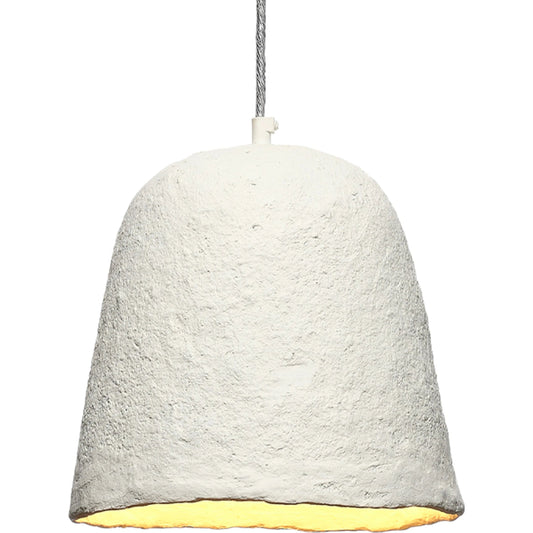 001 SI-2146458 | Primary Silo | Tablet Pendant by Lifestyle by JY in off white. Made from paper mache in a modern style.