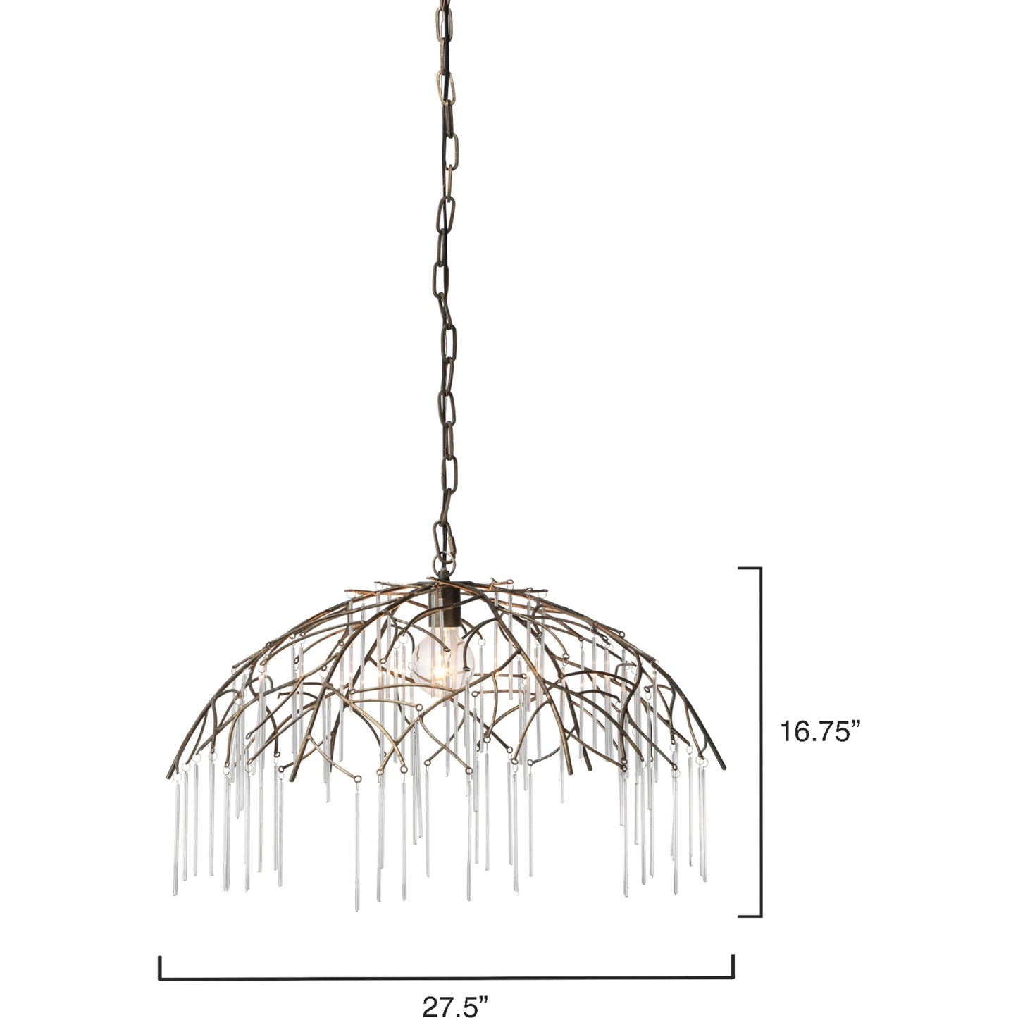 003 SI-1831486 | Additional Silo | Vine Pendant by Lifestyle by JY in antique brass. Made from metal in a modern style.