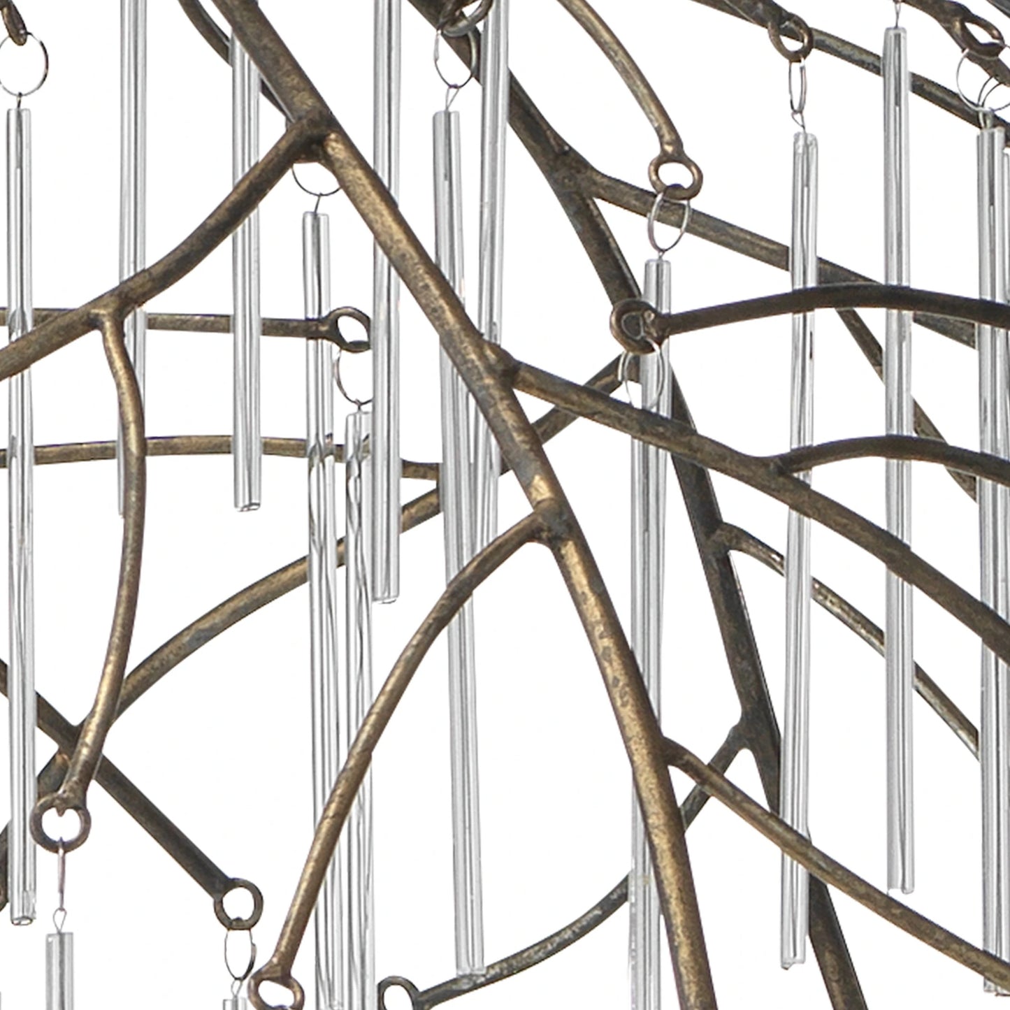 004 SI-1831486 | Closeup | Vine Pendant by Lifestyle by JY in antique brass. Made from metal in a modern style.