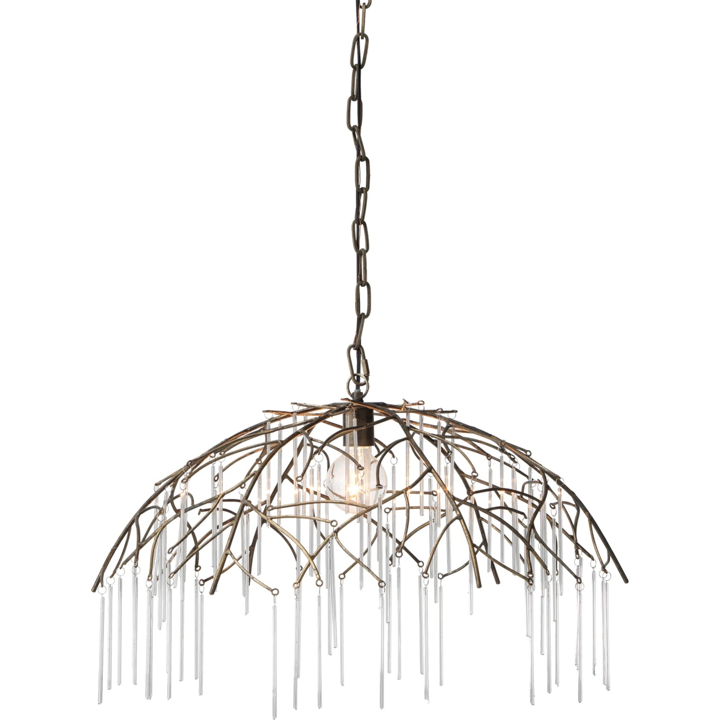 006 SI-1831486 | Closeup | Vine Pendant by Lifestyle by JY in antique brass. Made from metal in a modern style.