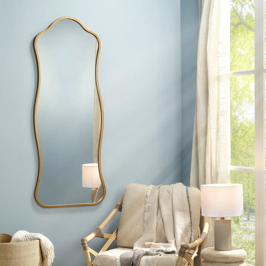 Aurora Floor Mirror by Lifestyle by JY. Made from metal: iron, mdf, mirror in a transitional style.