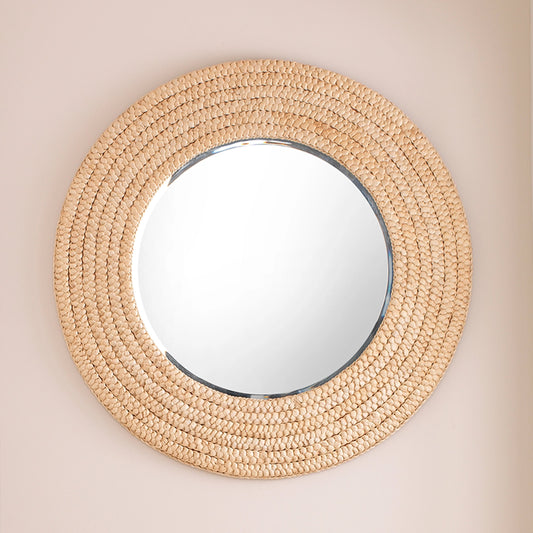 Meadow Mirror by Lifestyle by JY in natural seagrass. Made from seagrass, mirror in a coastal style.
