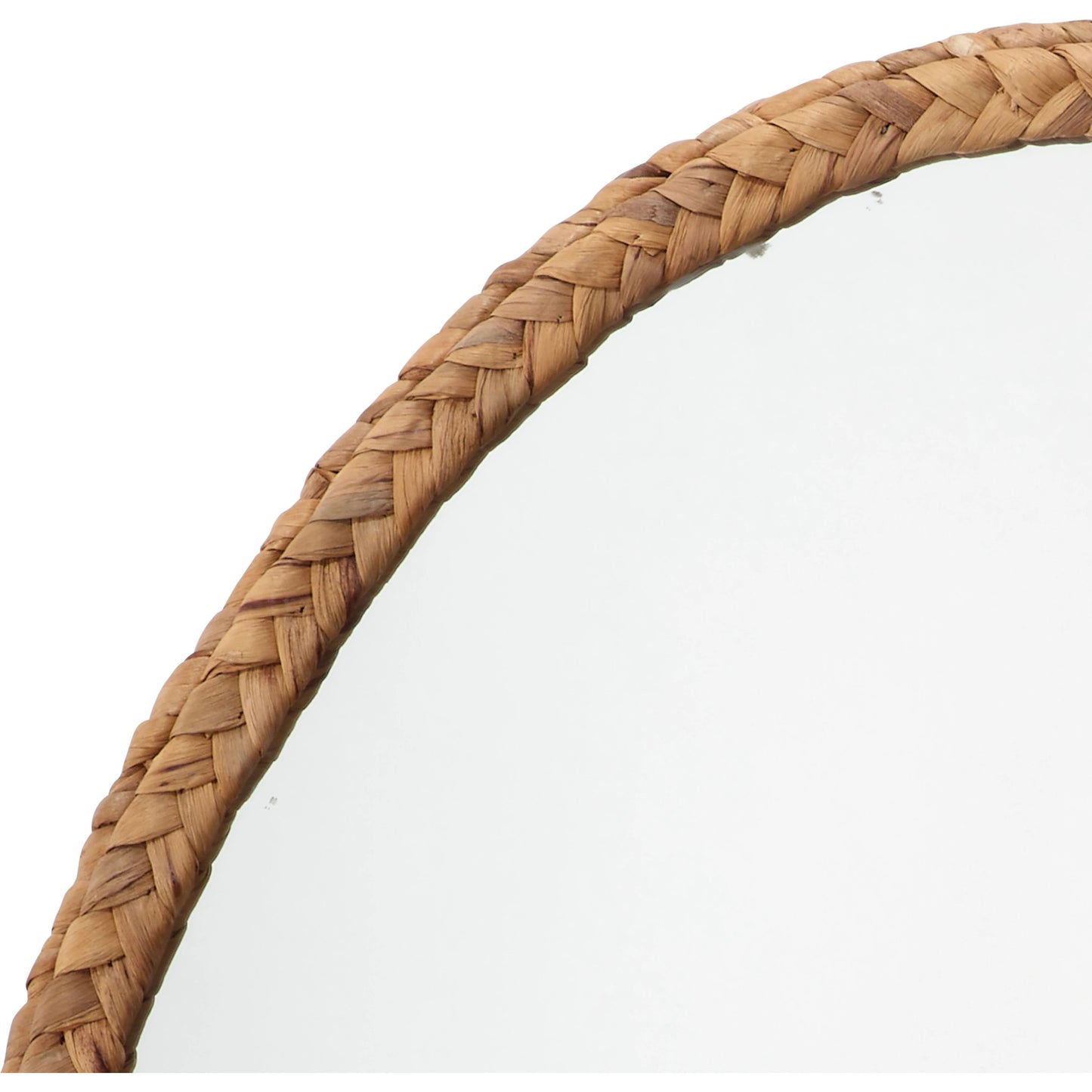 004 SR-912984 | Closeup | Sparrow Braided Oval Mirror by Lifestyle by JY in natural seagrass. Made from seagrass in a eclectic & global style.