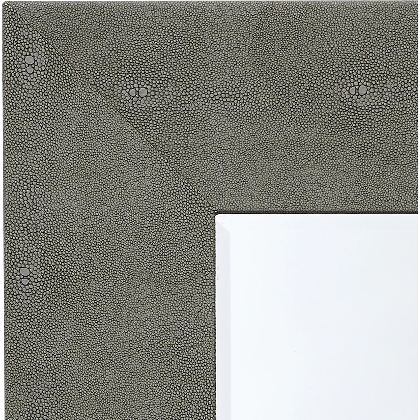007 SI-1961324 | Closeup | Structure Rectangle Mirror by Lifestyle by JY. Made from faux shagreen and glass in a modern style.