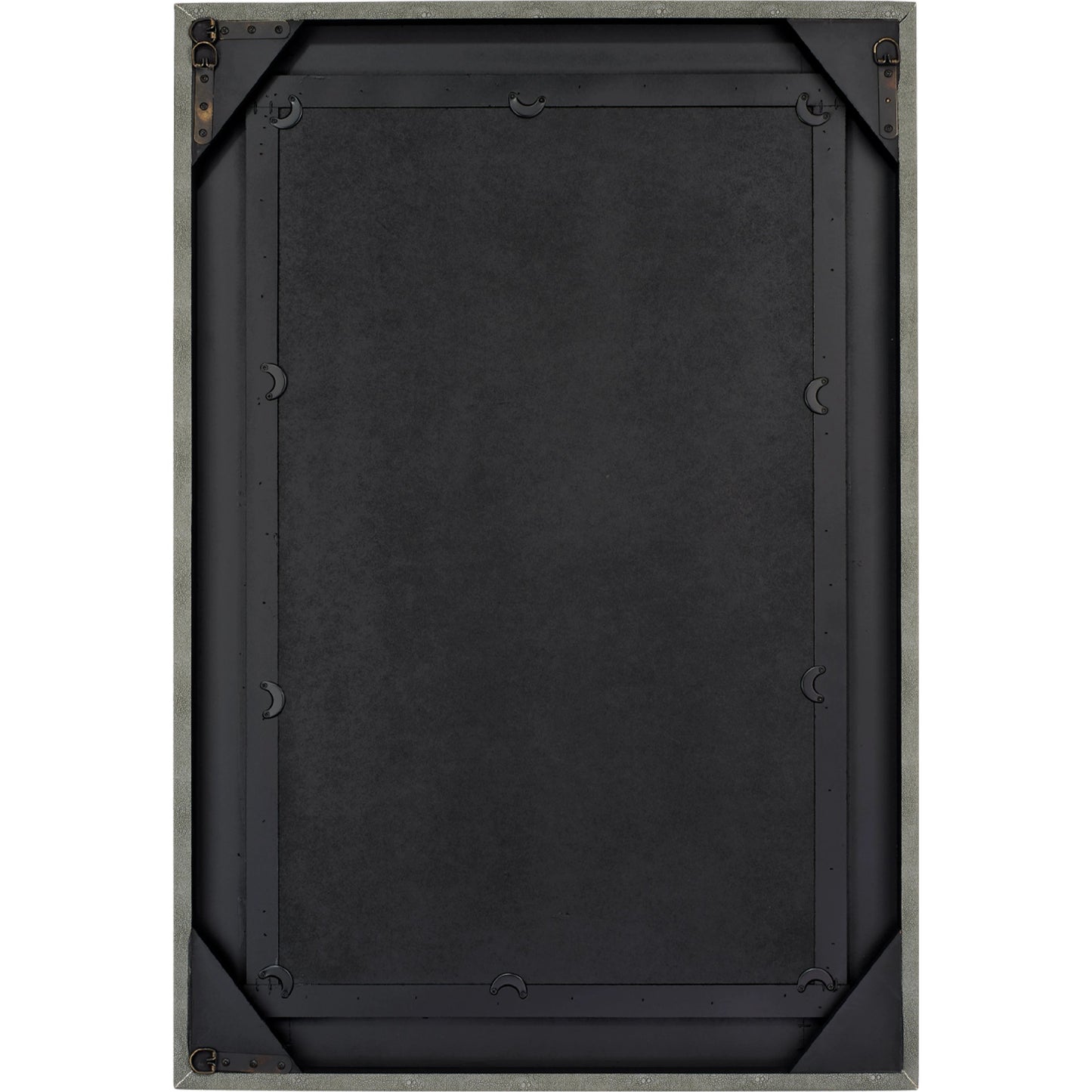 004 SI-1961324 | Additional Silo | Structure Rectangle Mirror by Lifestyle by JY. Made from faux shagreen and glass in a modern style.