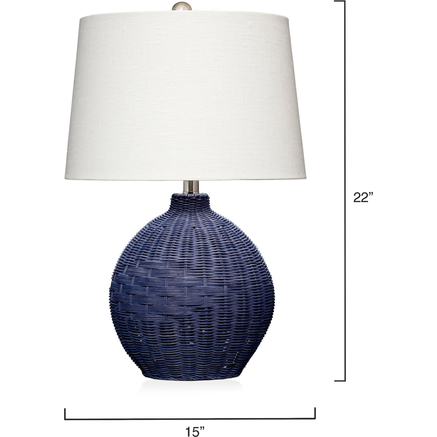 003 SI-1961203 | Additional Silo | Cape Table Lamp by Lifestyle by JY. Made from rattan in a cottage & farmhouse style.
