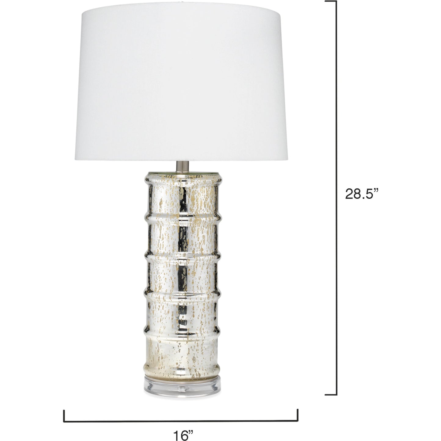 002 SR-819666 | Additional Silo | Irene Table Lamp by Lifestyle by JY in silver mercury glass. Made from silver mercury glass in a modern style.