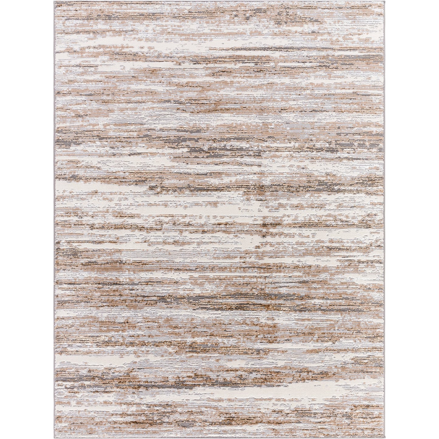 001 SI-2168892,SI-2168893 | Primary Silo | Lustro Rug - 536970 by Livabliss in light gray, gray, light brown, white, medium brown, charcoal. Made from polypropylene, polyester in a unique style.
