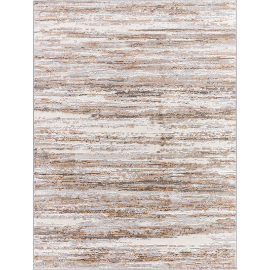 Lustro Rug - 536970 by Livabliss in light gray, gray, light brown, white, medium brown, charcoal. Made from polypropylene, polyester in a unique style.