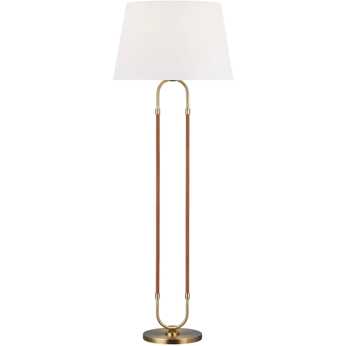 001 SI-2235257 | Primary Silo | Katie Floor Lamp by Visual Comfort & Co. in time worn brass. Made from steel in a unique style.