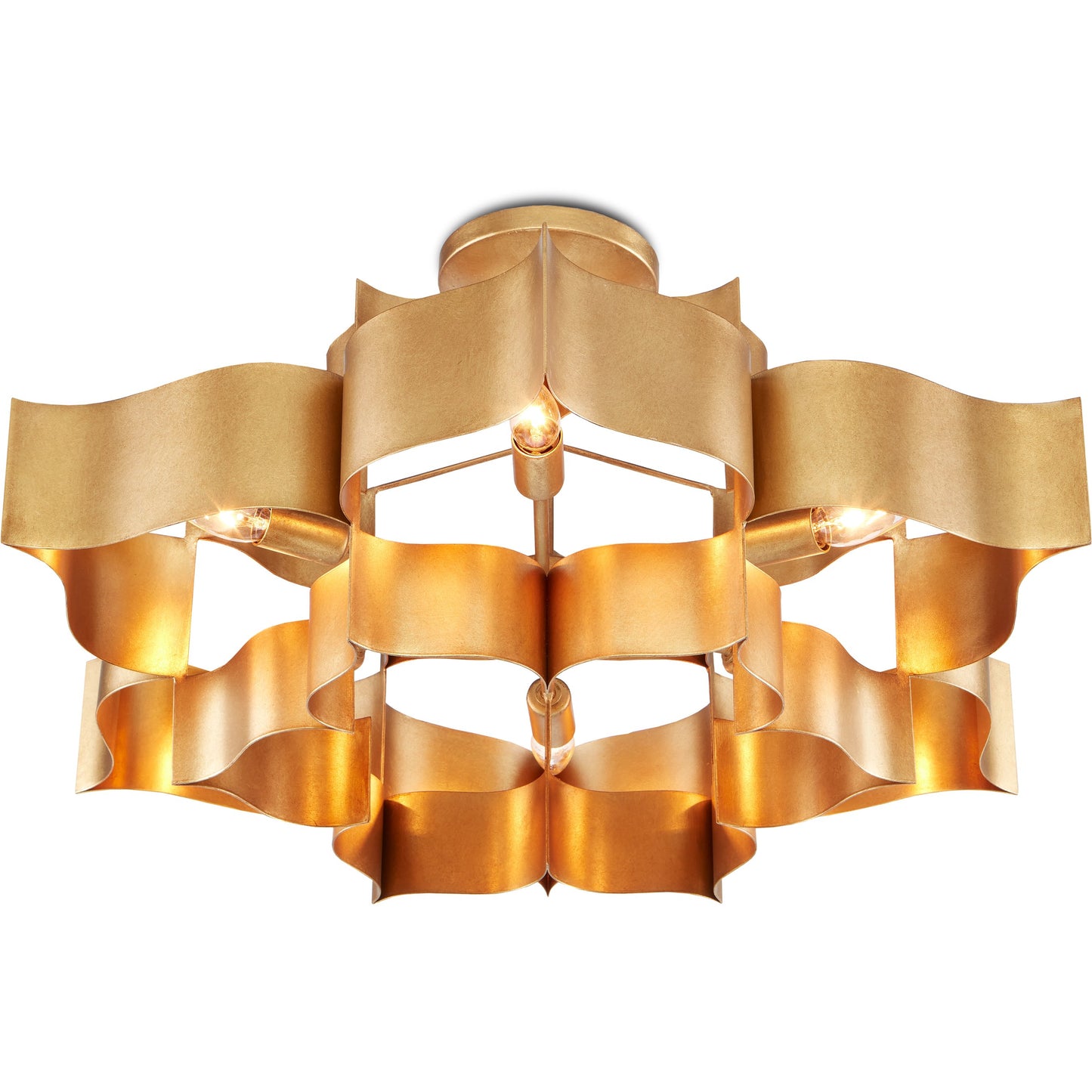 045 S-223840 | Additional Silo | Grand Lotus Chandelier by Currey and Company. Made from unique in a modern style.