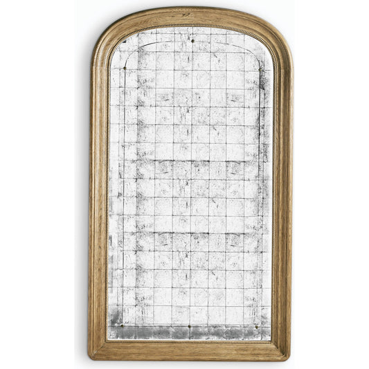 001 SI-2186295 | Primary Silo | Timeless Lintel Floor Mirror by Jonathan Charles in stripped brown chestnut. Made from oak in a modern style.