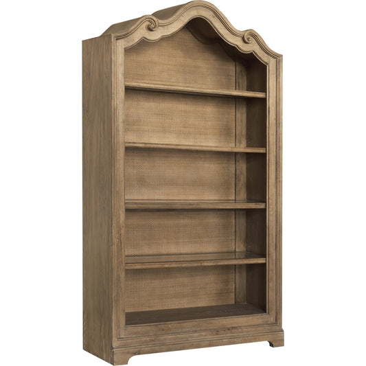 001 SI-2155670 | Primary Silo | Weston Hills Bookcase by Pulaski Furniture in flax seed. Made from hardwood solids, hickory veneers in a traditional style.