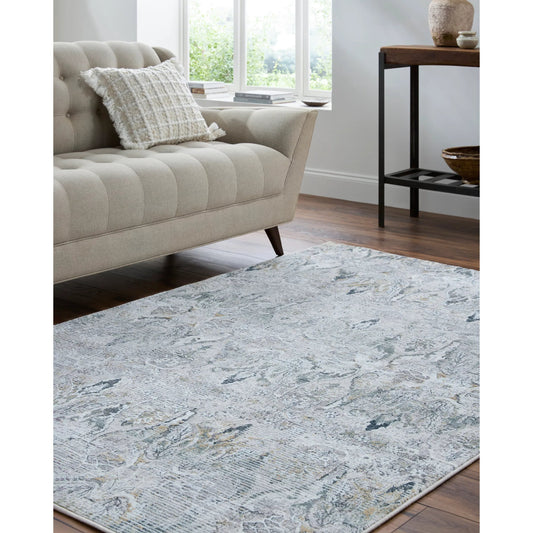 Lorenz 557251 Rug by Livabliss in ivory, light sage, light gray, gray, sage. Made from polypropylene, polyester in a unique style.