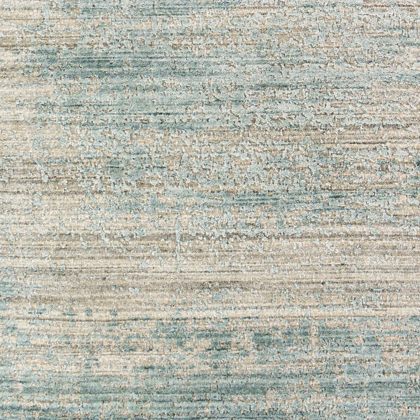 008 SI-1885459,SI-1885460,SI-1885461,SI-1885462,SI-1885463 | Closeup | Lucknow Rug - 26922 by Surya in medium gray, taupe, charcoal, slate, deep teal. Made from 75% viscose, 25% wool in a unique style.