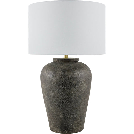 Lucero Accent Table Lamp by Surya. Made from ceramic, iron, linen, polyester in a modern style.
