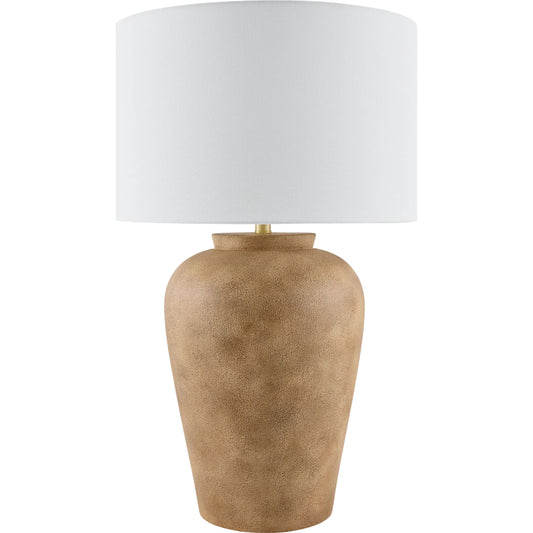 Lucero Accent Table Lamp by Surya. Made from ceramic, iron, linen, polyester in a modern style.
