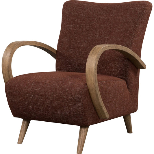 001 SI-2325113 | Primary Silo | Louis Club Chair by LH Imports in textured honey. Made from polyester, hr foam, dacron, pine, oak, plywood, poplar, rubberwood, timber in a modern style.