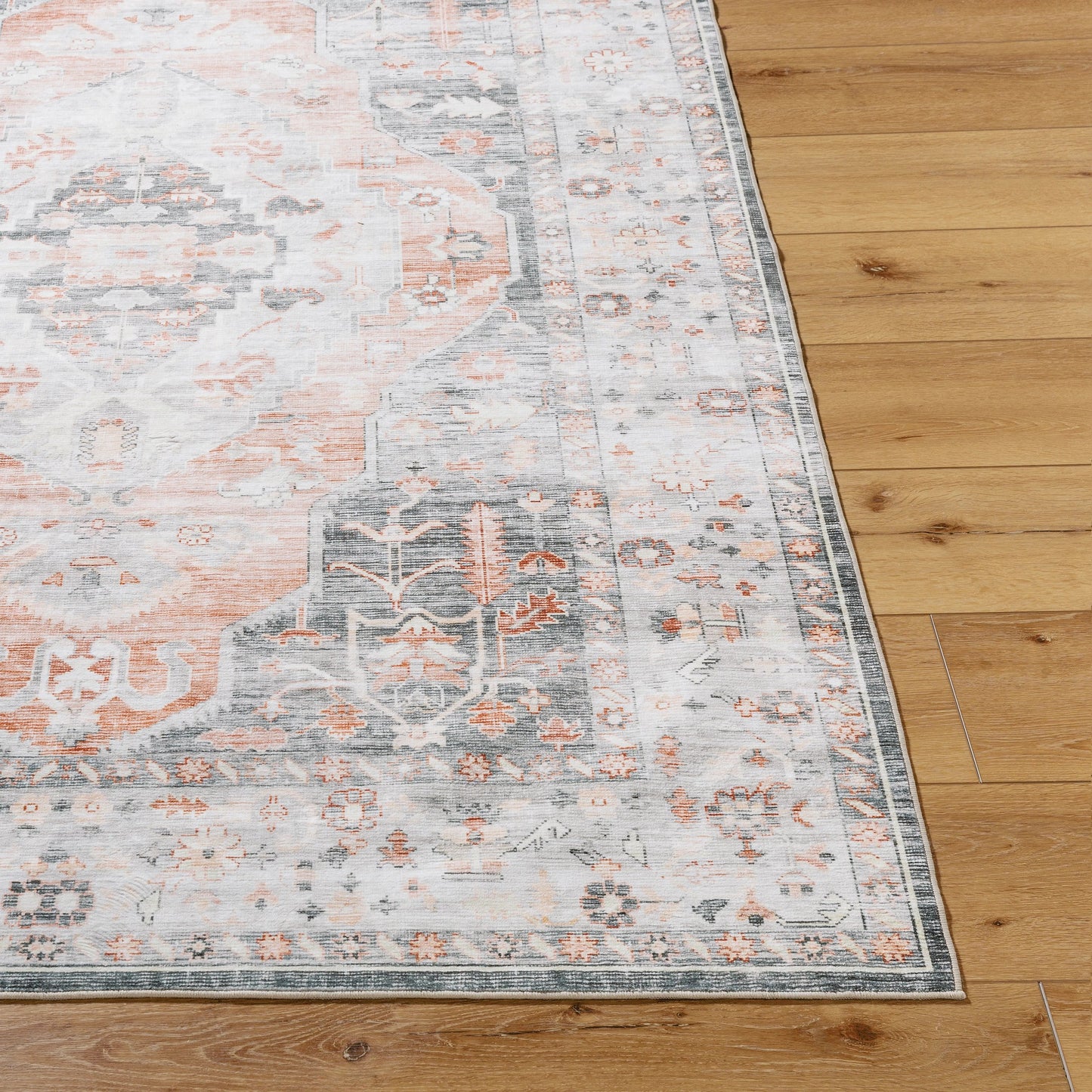003 SI-2053860,SI-2053861,SI-2053862,SI-2053863,SI-2053864,SI-2053865 | Closeup | Lavable Rug - 499182 by Livabliss in light grey, warm grey, sterling grey, pewter. Made from face: 100% polyester in a unique style.