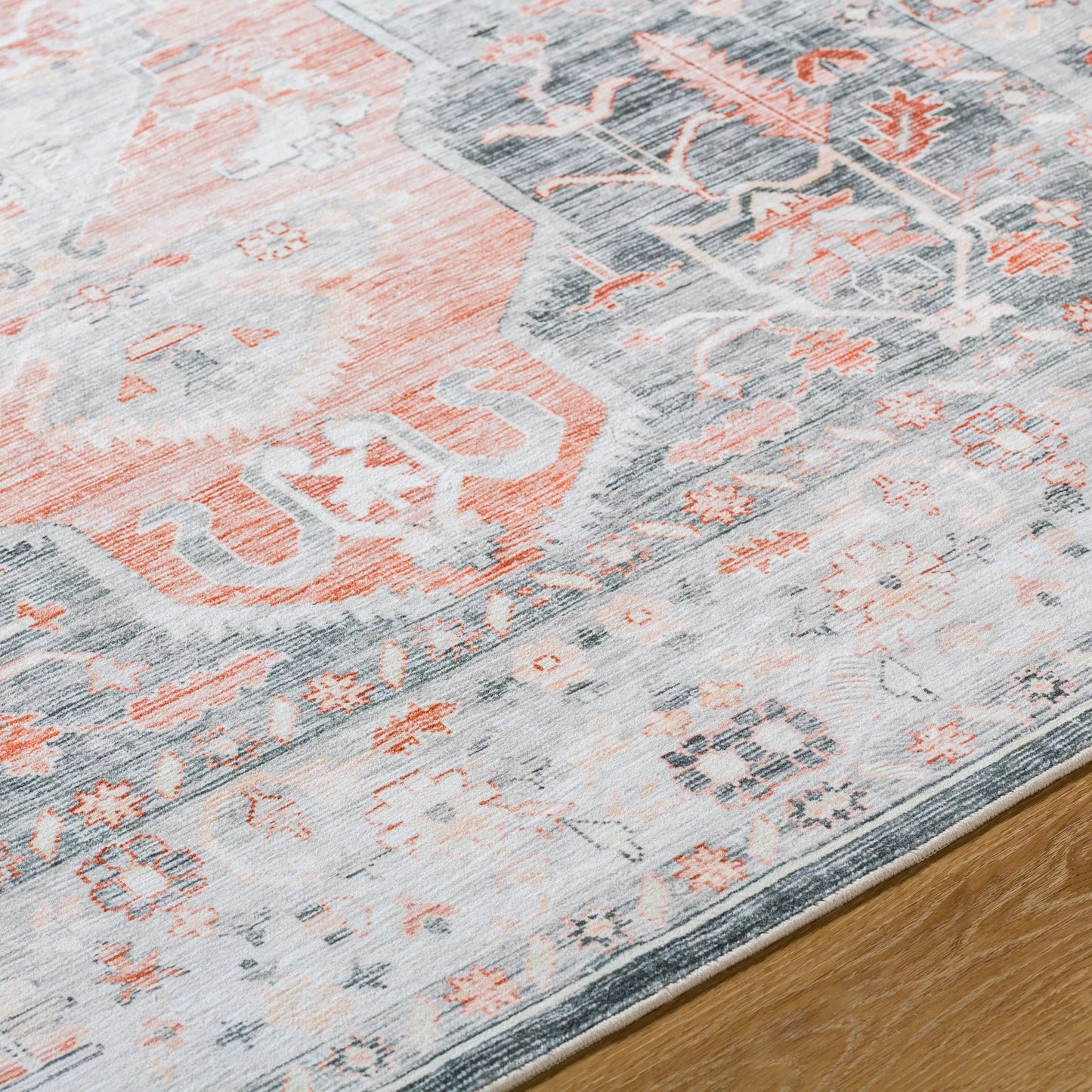 005 SI-2053860,SI-2053861,SI-2053862,SI-2053863,SI-2053864,SI-2053865 | Closeup | Lavable Rug - 499182 by Livabliss in light grey, warm grey, sterling grey, pewter. Made from face: 100% polyester in a unique style.