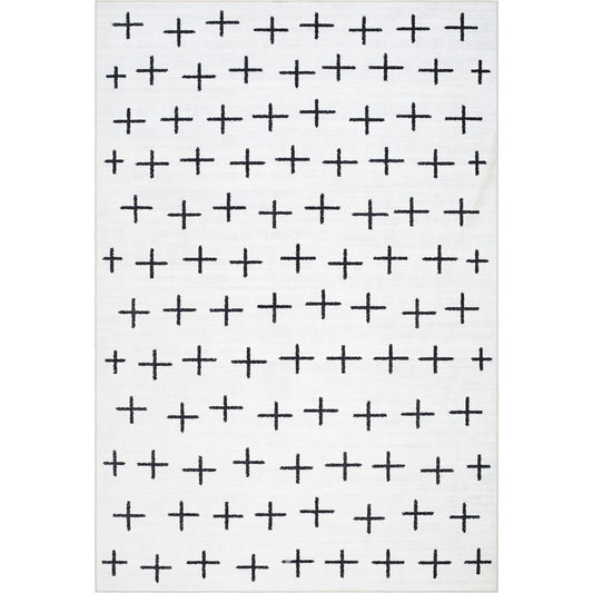 001 SI-2054102,SI-2054103,SI-2054105,SI-2054106,SI-2054107 | Primary Silo | Lavable Rug - 500660 by Livabliss in ivory, charcoal. Made from face: 100% polyester in a unique style.