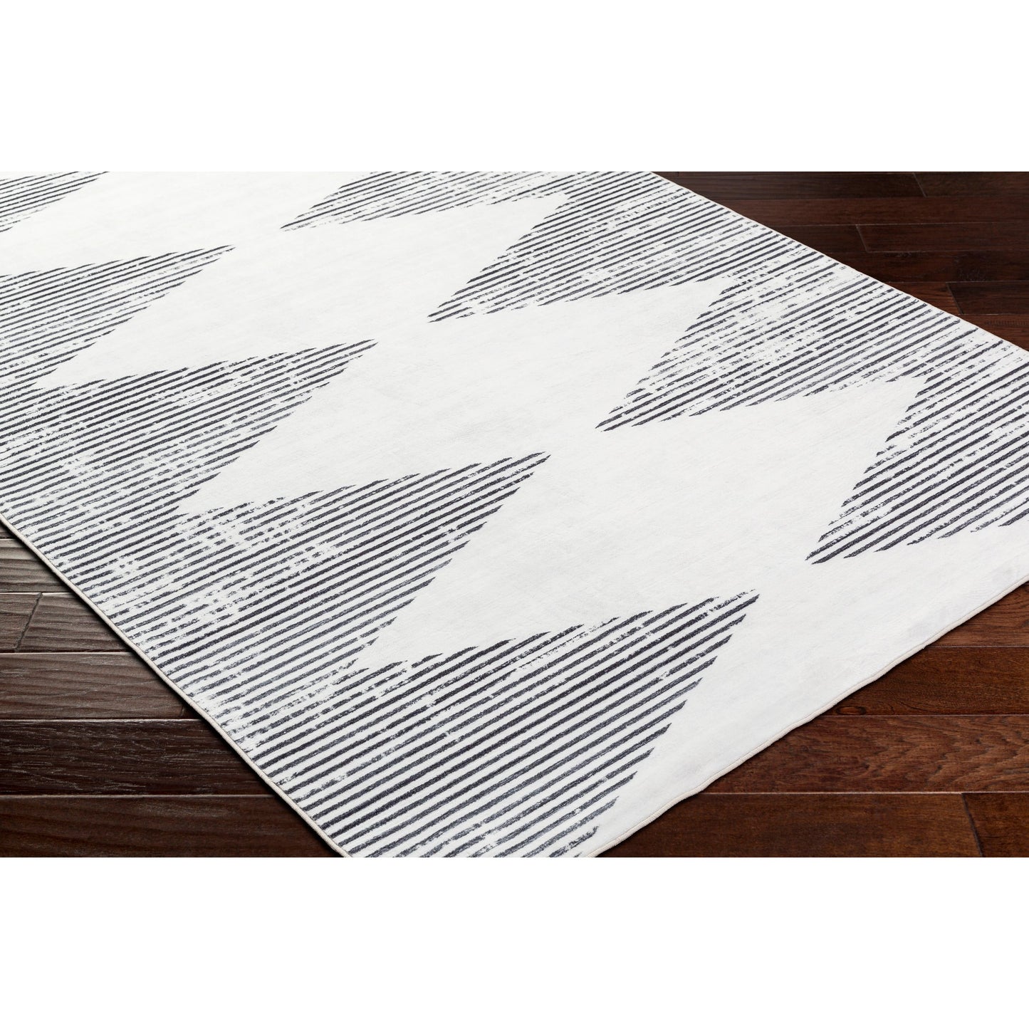 003 SI-2054114,SI-2054115,SI-2054116,SI-2054117,SI-2054118,SI-2054119 | Closeup | Lavable Rug - 500714 by Livabliss in ivory, old lavender. Made from face: 100% polyester in a unique style.