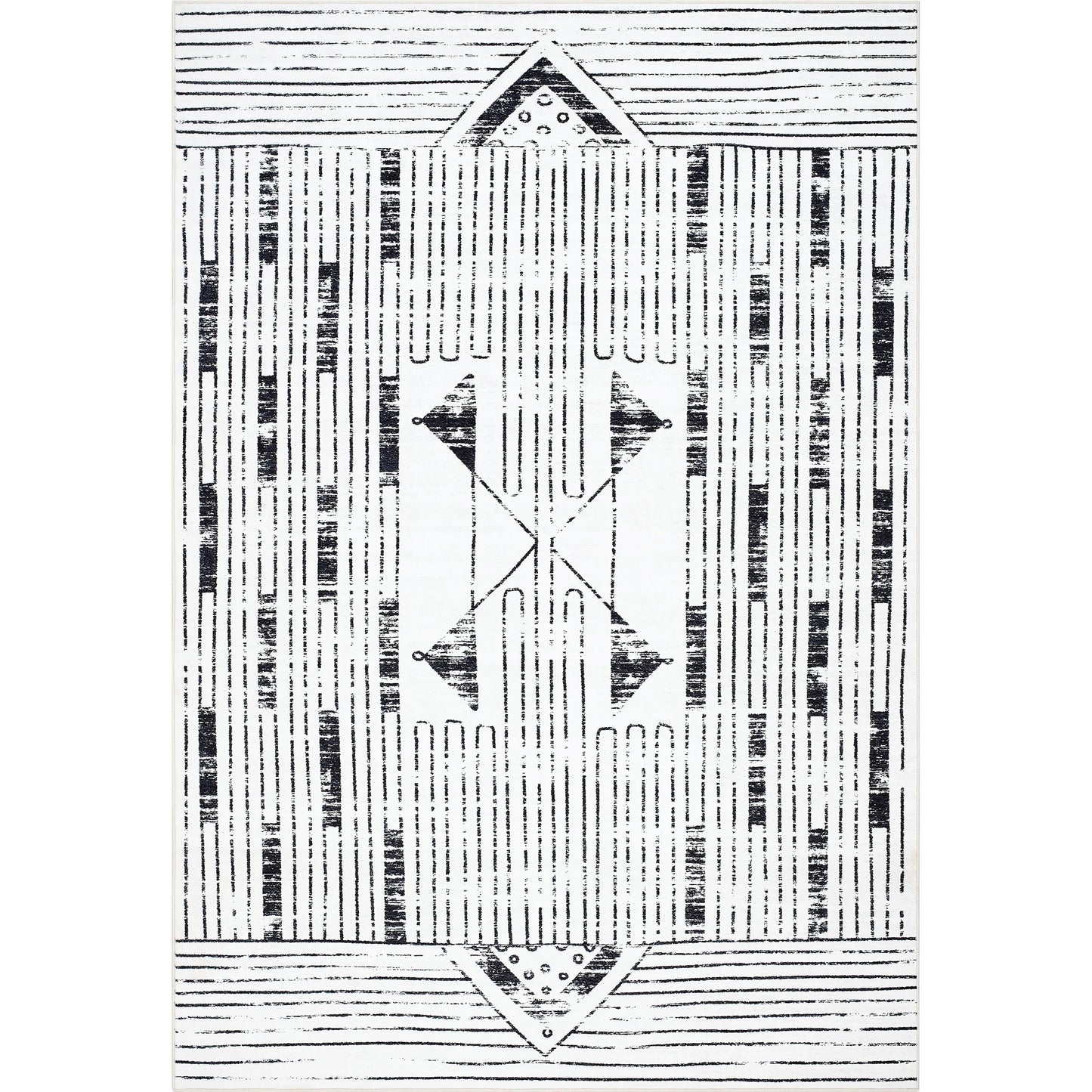 001 SI-2099356,SI-2099357,SI-2099358,SI-2099359,SI-2099360,SI-2099361 | Primary Silo | Lavable Rug - 500732 by Livabliss in white, light silver, nickel. Made from polyester in a unique style.