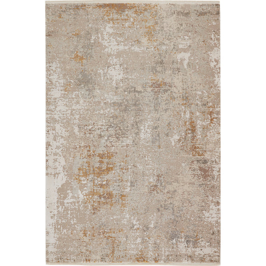 Lavigne LVG06 Rug by Jaipur Living in gray, gold. Made from 60% viscose, 40% acrylic shrink in a unique style.