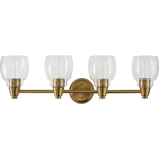 Levene Wall Sconce 536141 by Livabliss in fixture: gold; shade: clear; cord: white and paintedpaintedmetallic. Made from iron, glass in a modern style.
