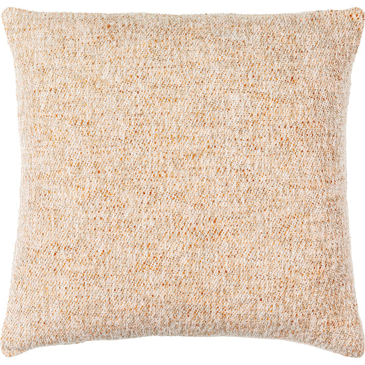 Lavanya Pillow - 481861 by Surya in medium gray, orange, burnt orange, white. Made from front: 70% cotton, 30% polyester, back: 70% cotton in a modern style.
