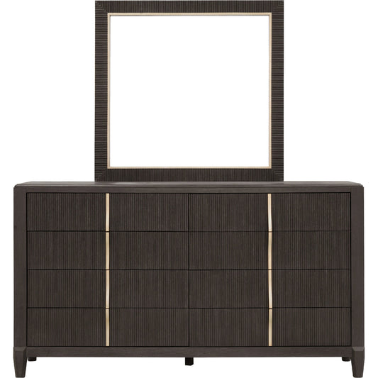 West End Loft 8-Drawer Dresser by Pulaski Furniture in tuxedo. Made from rubberwood in a modern style.