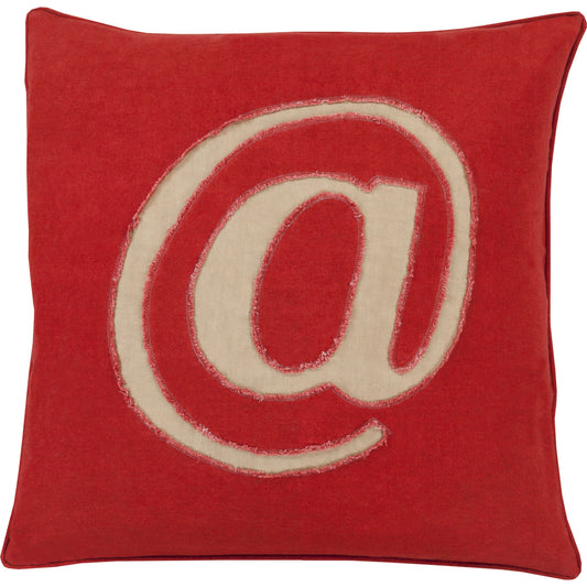 Linen Text Pillow - 6261 by Surya. Made from unique in a modern style.