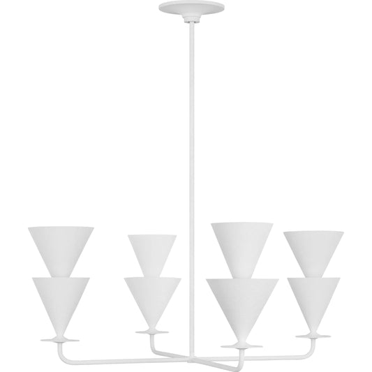 Cornet Large Chandelier by Visual Comfort & Co. in cast plaster. Made from unique in a modern style.