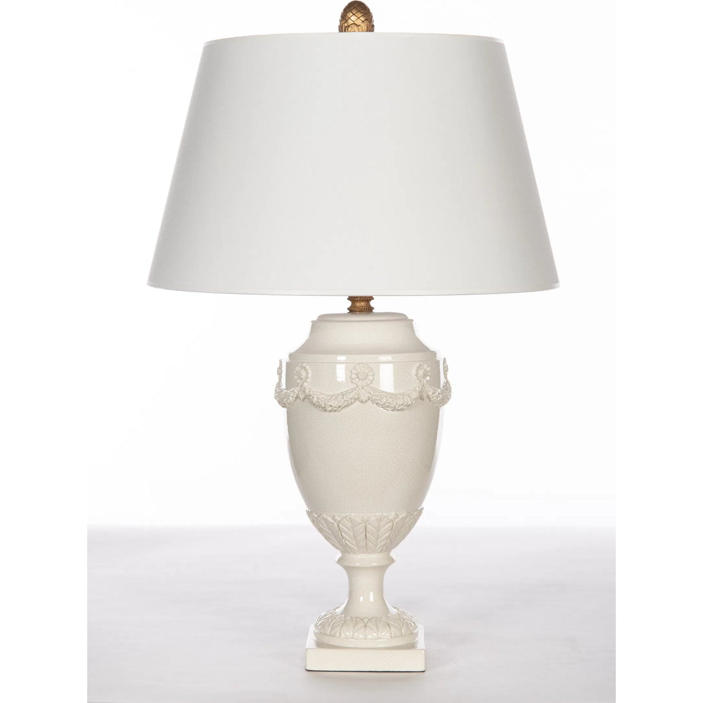 002 SI-2334349 | Additional Silo | Lindsey Blanc Lamp by Bradburn Home. Made from ceramic in a traditional style.