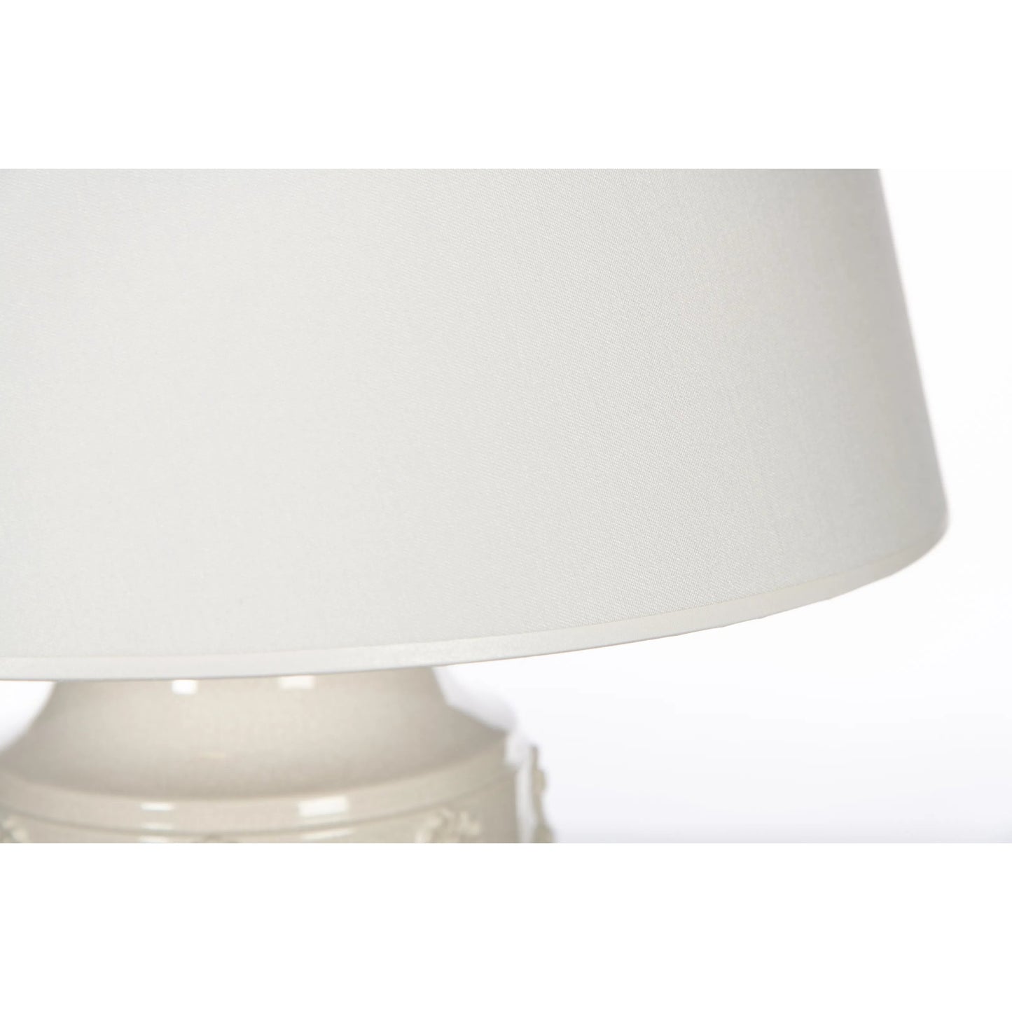 003 SI-2334349 | Closeup | Lindsey Blanc Lamp by Bradburn Home. Made from ceramic in a traditional style.