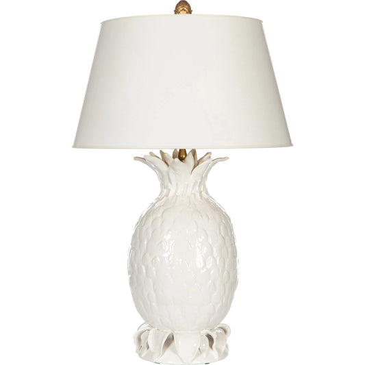 Pineapple Place Lamp by Bradburn Home. Made from ceramic in a traditional style.