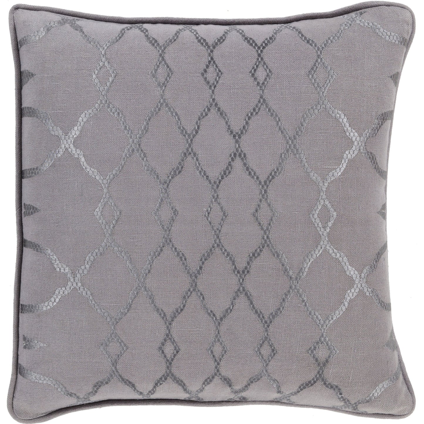003 O-SURYA-LY004-1818D,O-SURYA-LY004-1818P,O-SURYA-LY004-2020D,O-SURYA-LY004-2020P | Additional Silo | Lydia Pillow - 28943 by Surya. Made from 100% linen in a traditional style.