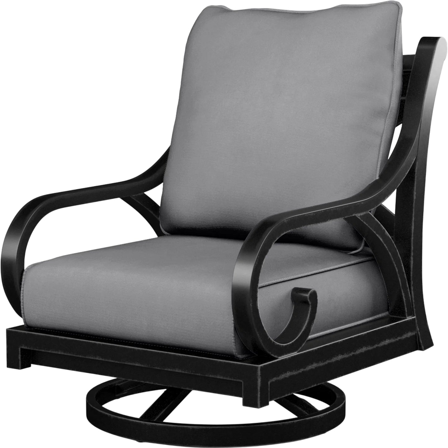 004 SI-2513637 | Primary Silo | Monterey Outdoor Swivel Rocker by Sunset West in browns. Made from aluminum in a cottage & farmhouse style.