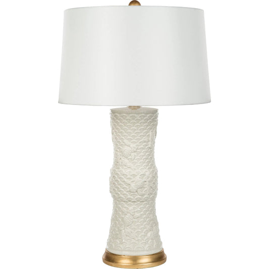 Shenzhen White Lamp by Bradburn Home. Made from ceramic in a traditional style.
