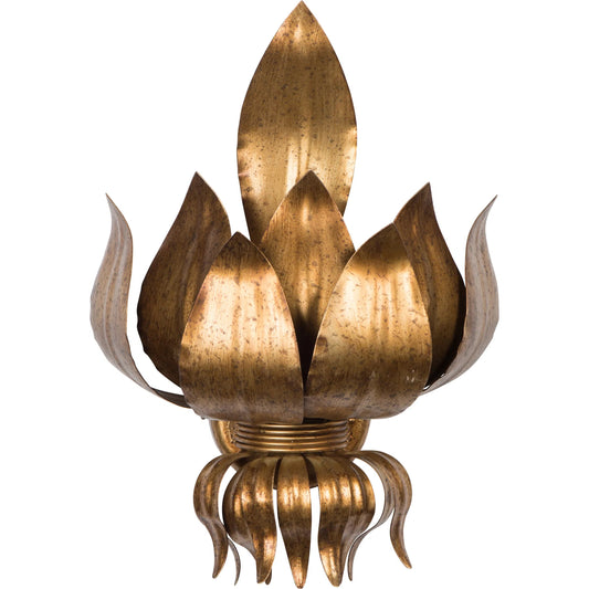Tuscan Gold Sconce by Bradburn Home. Made from metal in a modern style.