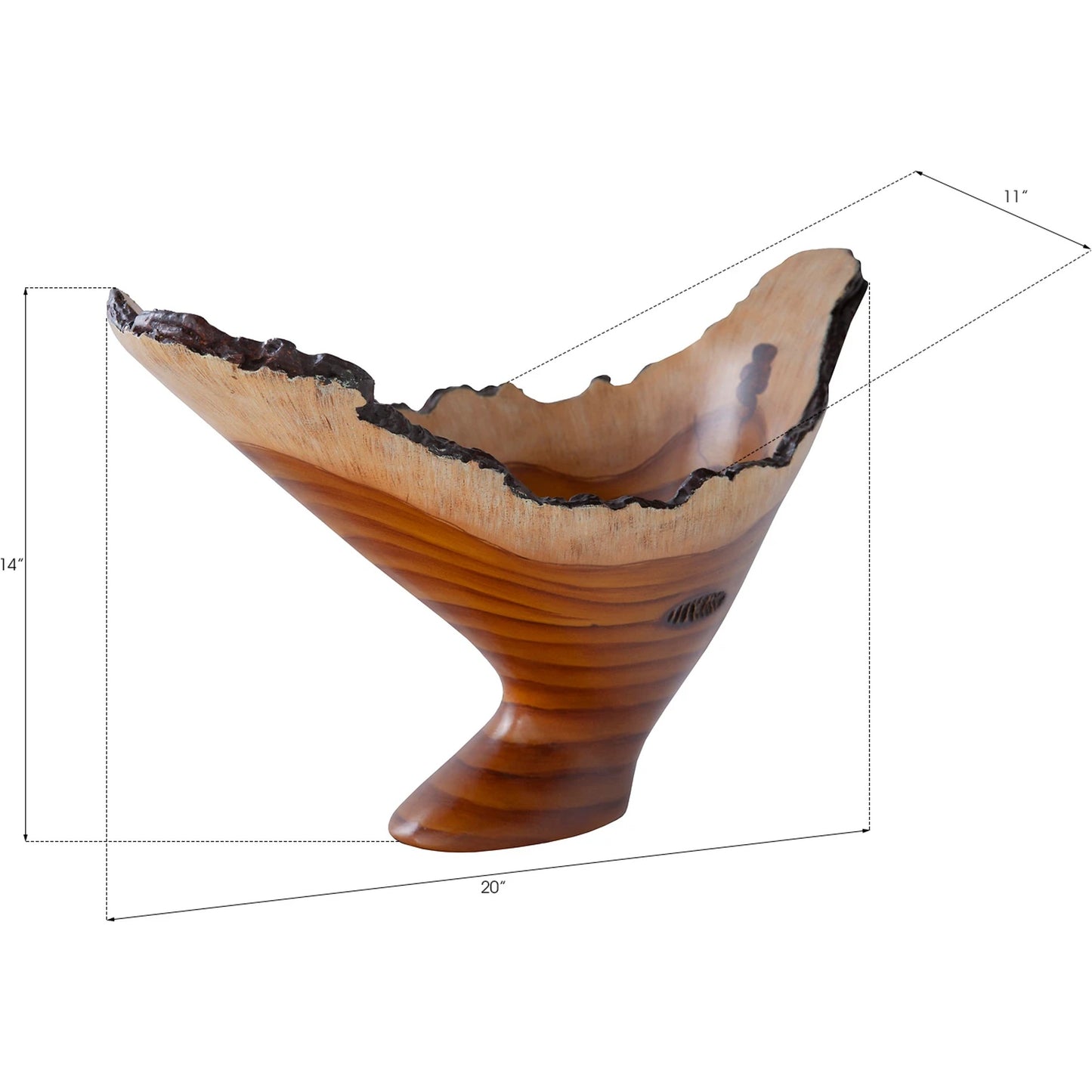 006 SR-820109 | Additional Silo | Burled Vase by Phillips Collection. Made from resin in a modern style.