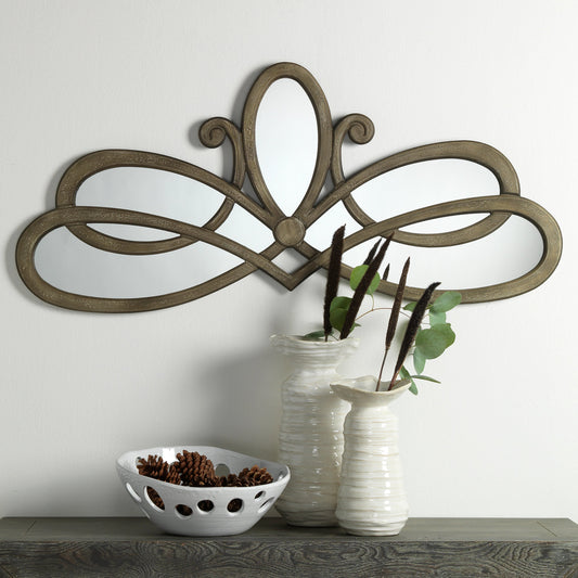 Scroll Mirror by Lifestyle by JY. Made from unique in a transitional style.