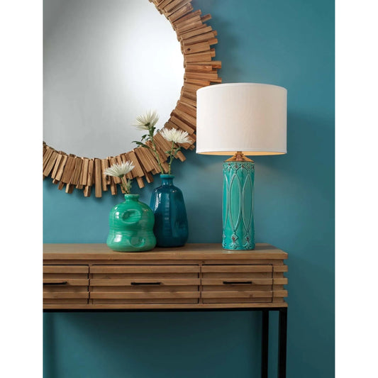 Driftwood Round Mirror by Lifestyle by JY in natural driftwood. Made from wood, glass in a coastal style.